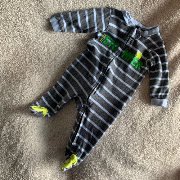 Lot of SIX size 6 month footed sleepers